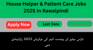 House Helper & Patient Care Jobs 2025 In Rawalpindi